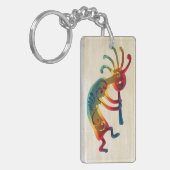 KOKOPELLI-ornamenten en uw ideeën Sleutelhanger (Voorkant Links)