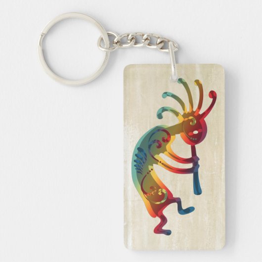 KOKOPELLI-ornamenten en uw ideeën Sleutelhanger (Voorkant)