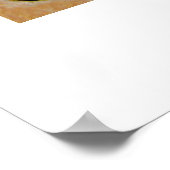 Kokopelli over rijstpapier en de achtergrond van h poster (Hoek)