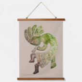 Kokopelli Pastel Southwest Hangend Wandkleed (Voorkant)