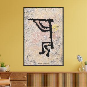 Kokopelli Petroglyf Canvasprint Canvas Afdruk