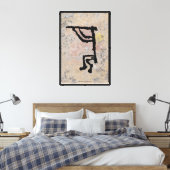 Kokopelli Petroglyf Canvasprint Canvas Afdruk (Insitu (Slaapkamer))