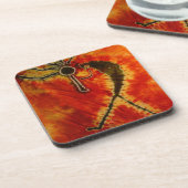 Kokopelli Phat Dyes Tie Dyes Drankjes Onderzetter (Linkerzijde)