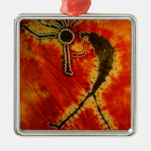 Kokopelli Phat Dyes Tie Dyes Metalen Ornament