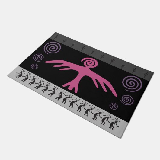 Kokopelli Phoenix Bird Southwest Doormat Deurmat (Schuin)