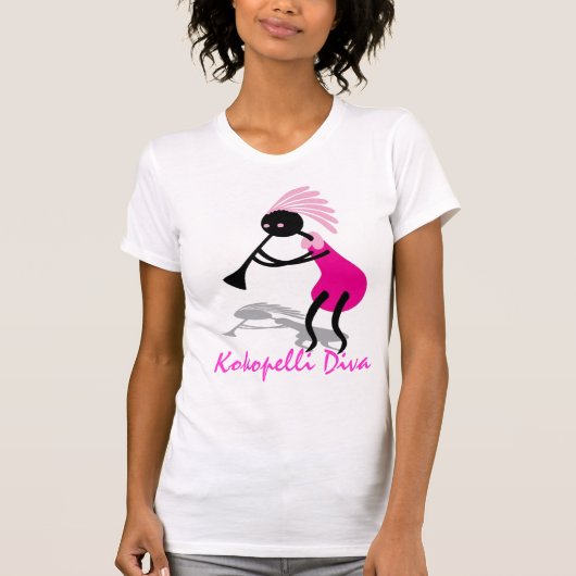 KOKOPELLI PINK DIVA T SHIRT (Voorkant)