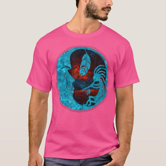 Kokopelli Plays For The Moon 3 Fan Fun T-shirt (Voorkant)