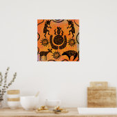 KOKOPELLI  POSTER (Keuken)