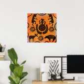 KOKOPELLI  POSTER (Thuiskantoor)