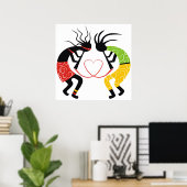 Kokopelli-Posters Poster (Thuiskantoor)