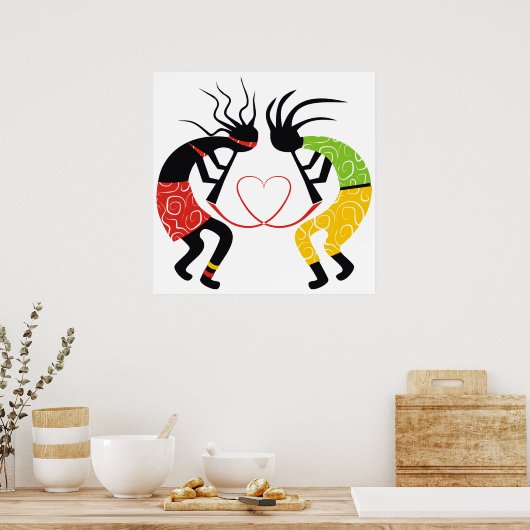 Kokopelli-Posters Poster (Keuken)