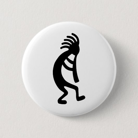 Kokopelli-producten en -Design! Ronde Button 5,7 Cm (Voorkant)