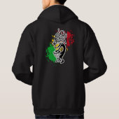 Kokopelli rasta drummer hoodie (Achterkant)