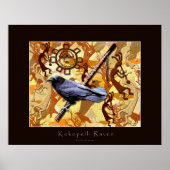 KOKOPELLI RAVEN Art Poster (Voorkant)