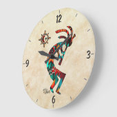 Kokopelli Round Wall klok (Hoek)