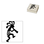 Kokopelli Rubberstempel (Gestempeld)