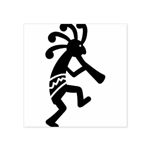 Kokopelli Rubberstempel (Afrduk)