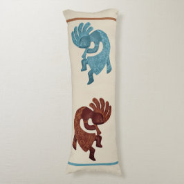 Kokopelli, Rust & Turquoise, zuidwest Lichaamskussen