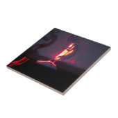 Kokopelli Shadows and Fire Tegeltje (Zijkant)