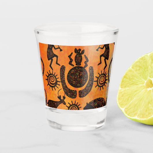 KOKOPELLI  SHOT GLAS (Voorkant)