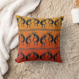 Kokopelli Sinaasappel Ombre zuidwesten design kuss Kussen