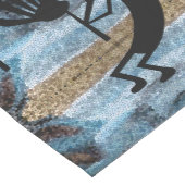 Kokopelli Southwest Abstract Mosaic Blue Medium Tafelloper (Hoek)