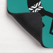 Kokopelli Southwest Blauwgroen Design Muismat (Hoek)