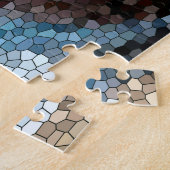 Kokopelli Southwest Desert Blue Mosaic 20 x 30 inc Legpuzzel (Zijkant)