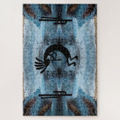 Kokopelli Southwest Desert Blue Mosaic 20 x 30 inc Legpuzzel (Verticaal)