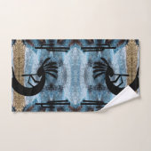 Kokopelli Southwest Desert Blue Mosaic 2 Bad Handdoek (Handdoek)