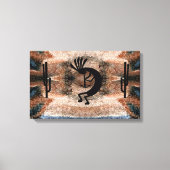 Kokopelli Southwest Desert Mosaic 19,5 x 12 Canvas Afdruk (Voorkant)