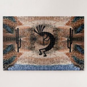 Kokopelli Southwest Desert Mosaic 20 x 30 inch Legpuzzel