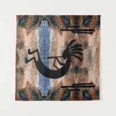 Kokopelli Southwest Desert Mosaic 57 x 47 Wandkleed (Voorkant (horizontaal))