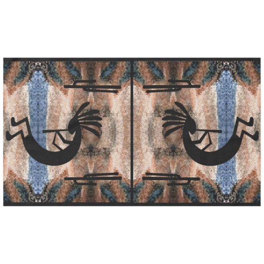 Kokopelli Southwest Desert Mosaic 60 x 104 Tafelkleed (Voorkant (Horizontaal))