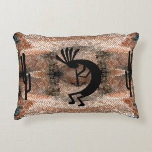 Kokopelli Southwest Desert Mosaic Accent Kussen