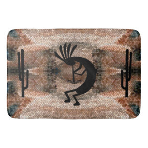 Kokopelli Southwest Desert Mosaic Badmat