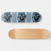 Kokopelli Southwest Desert Mosaic Blue Persoonlijk Skateboard (Horizontaal)