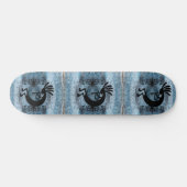 Kokopelli Southwest Desert Mosaic Blue Persoonlijk Skateboard (Horizontaal)