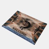 Kokopelli Southwest Desert Mosaic Deurmat (Schuin)