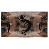 Kokopelli Southwest Desert Mosaic King Set Kussensloop (Voorkant-Links)