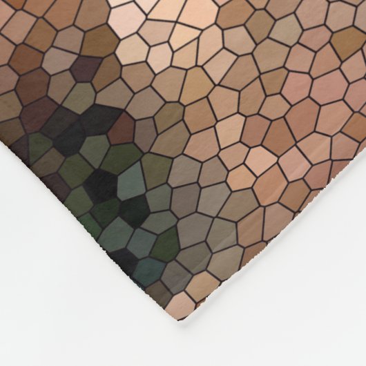 Kokopelli Southwest Desert Mosaic Medium Fleece Deken (Hoek)