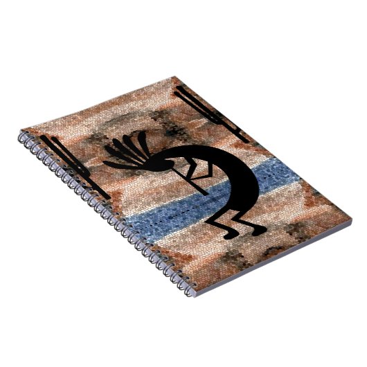 Kokopelli Southwest Desert Mosaic Notitieboek (Rechterzijde)