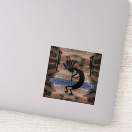 Kokopelli Southwest Desert Mosaic Sticker