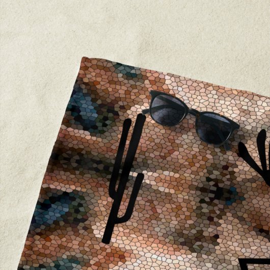 Kokopelli Southwest Desert Mosaic Strandlaken (In situ)