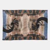 Kokopelli Southwest Desert Mosaic Theedoek (Horizontaal)