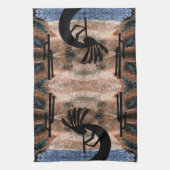 Kokopelli Southwest Desert Mosaic Theedoek (Verticaal)