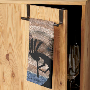 Kokopelli Southwest Desert Mosaic Theedoek