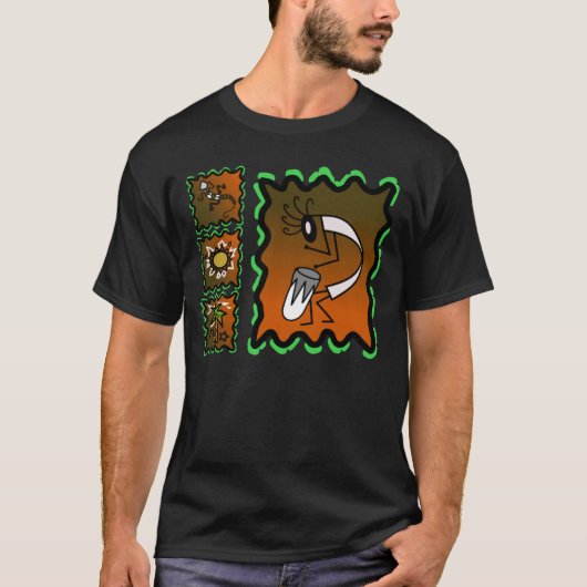 Kokopelli southwest design T-Shirt (Voorkant)