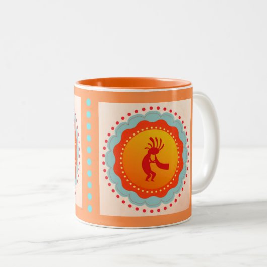 Kokopelli Southwest geïnspireerde Mok (Voorkant rechts)