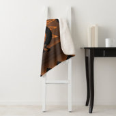 Kokopelli Southwest Rustic Brown Sherpa Sherpa Deken (In situ)